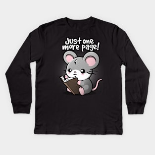 Mouse one more page Kids Long Sleeve T-Shirt